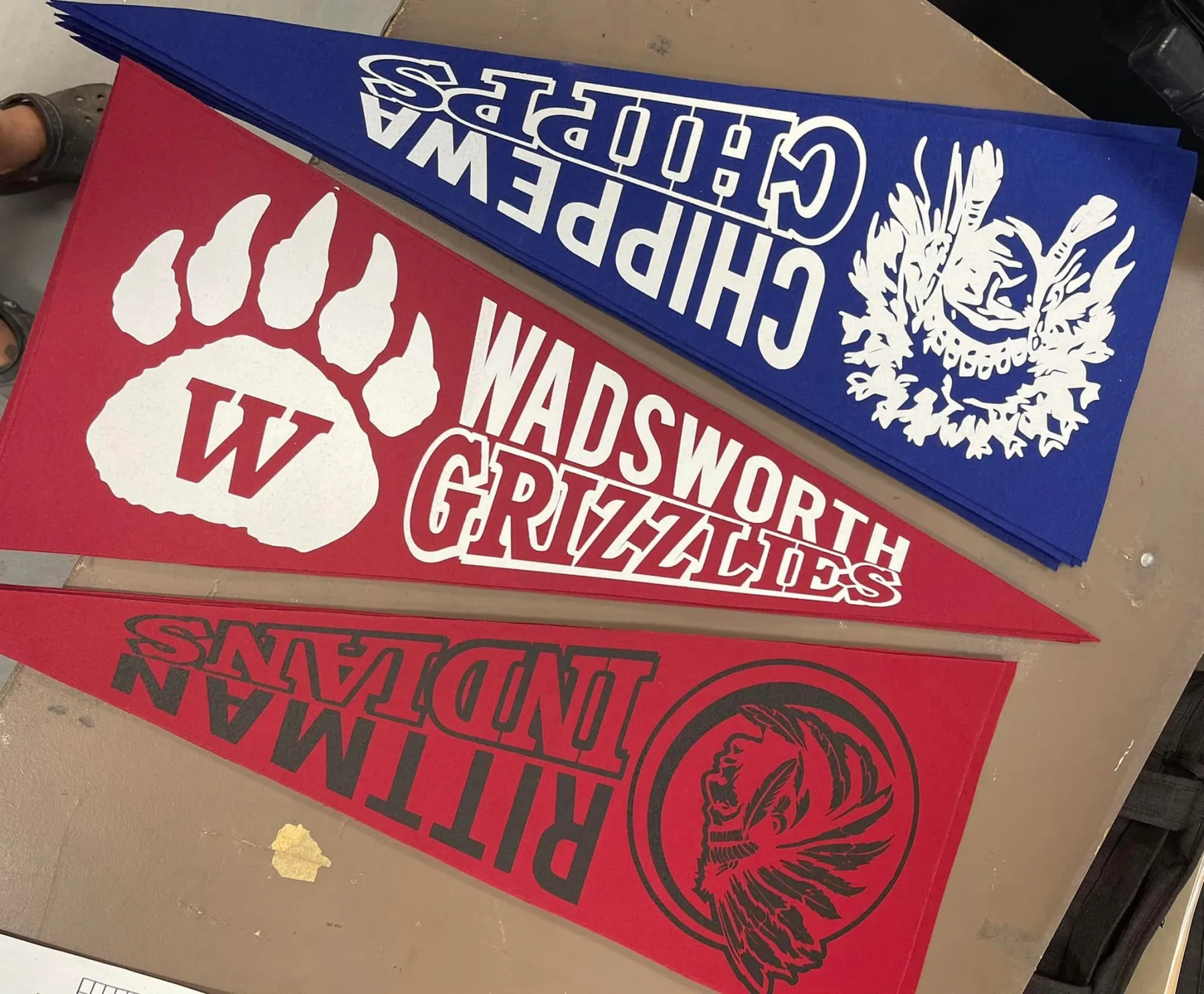 Custom Wadsworth team design by Rylon Printing